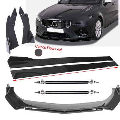 For Volvo S90 2016-2019 Front Bumper Lip Diffuser Protector - View #4