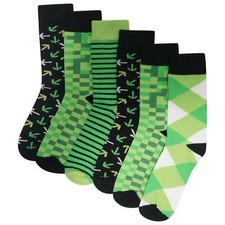 Herren/Jungen 6er Pack Pixel Socken Cotton Rich Designer Socken Gamer Geschenk