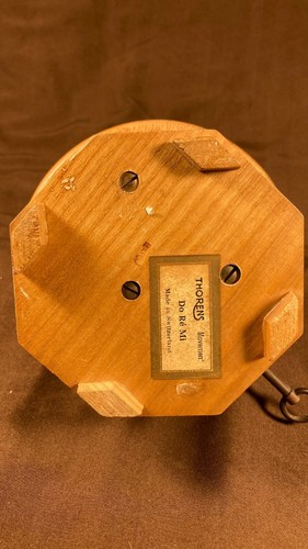 Vintage Swiss Thorens Revolving Music Box Wood Figures Do Re Mi - Picture 8 of 8
