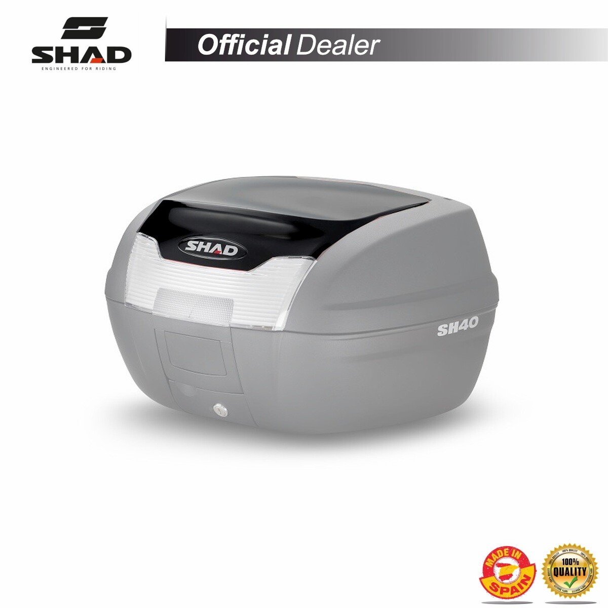 SHAD D1B40E21 COPERTURA DECORATIVA BAULETTO SHAD SH40 NERO METALLIZZATO