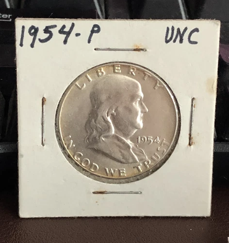 1954 P UNCIRCULATED FRANKLIN HALF DOLLAR 90% SILVER