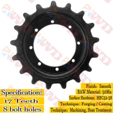 8 Hole 17 Teeth Drive Sprocket for Case 440CT TR270/ New Holland C178 C185 LT190