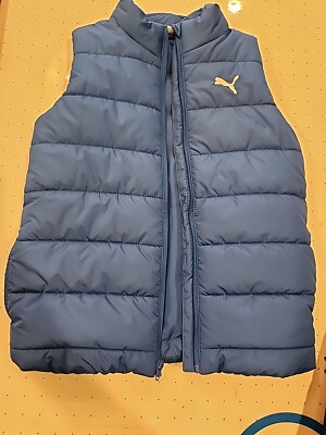 BOYS BLUE PUMA VEST SIZE M (10/12) CHEST IS 18'' LENGTH 23''