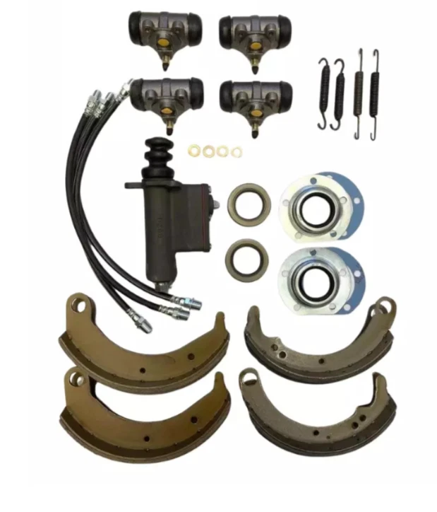 适用于 1936 - 1940 年普利茅斯道奇卡车 10 英寸主刹车鞋和软管重建套件 — 第 2/4 张图片