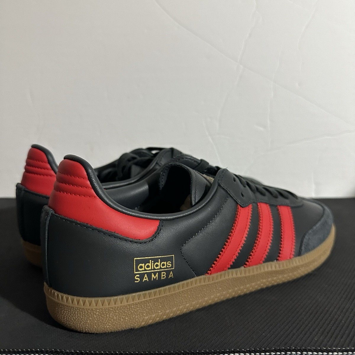 Adidas Samba OG Carbon Better Scarlet Mens Shoes NEW* IG6173