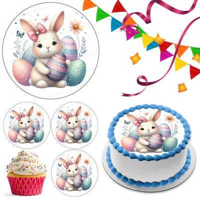 Ostern Hase Ei Tortenaufleger Party Deko essbar Geschenk Feier Cupcake