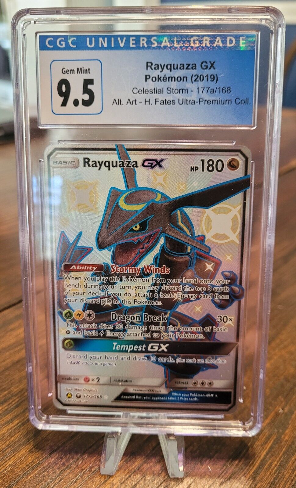 Shiny Rayquaza GX #177A | Pokemon Hidden Fates Premium Box | BGS 9.5 Gem  Mint