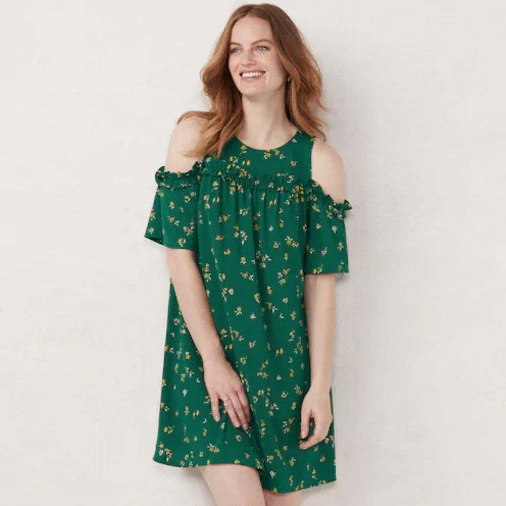 Lauren conrad cold shoulder best sale dress