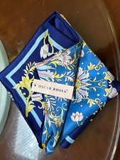 35"x35" Large Square Printed 100 Mulberry Silk Charmeuse Scarf with Hand-Rol...