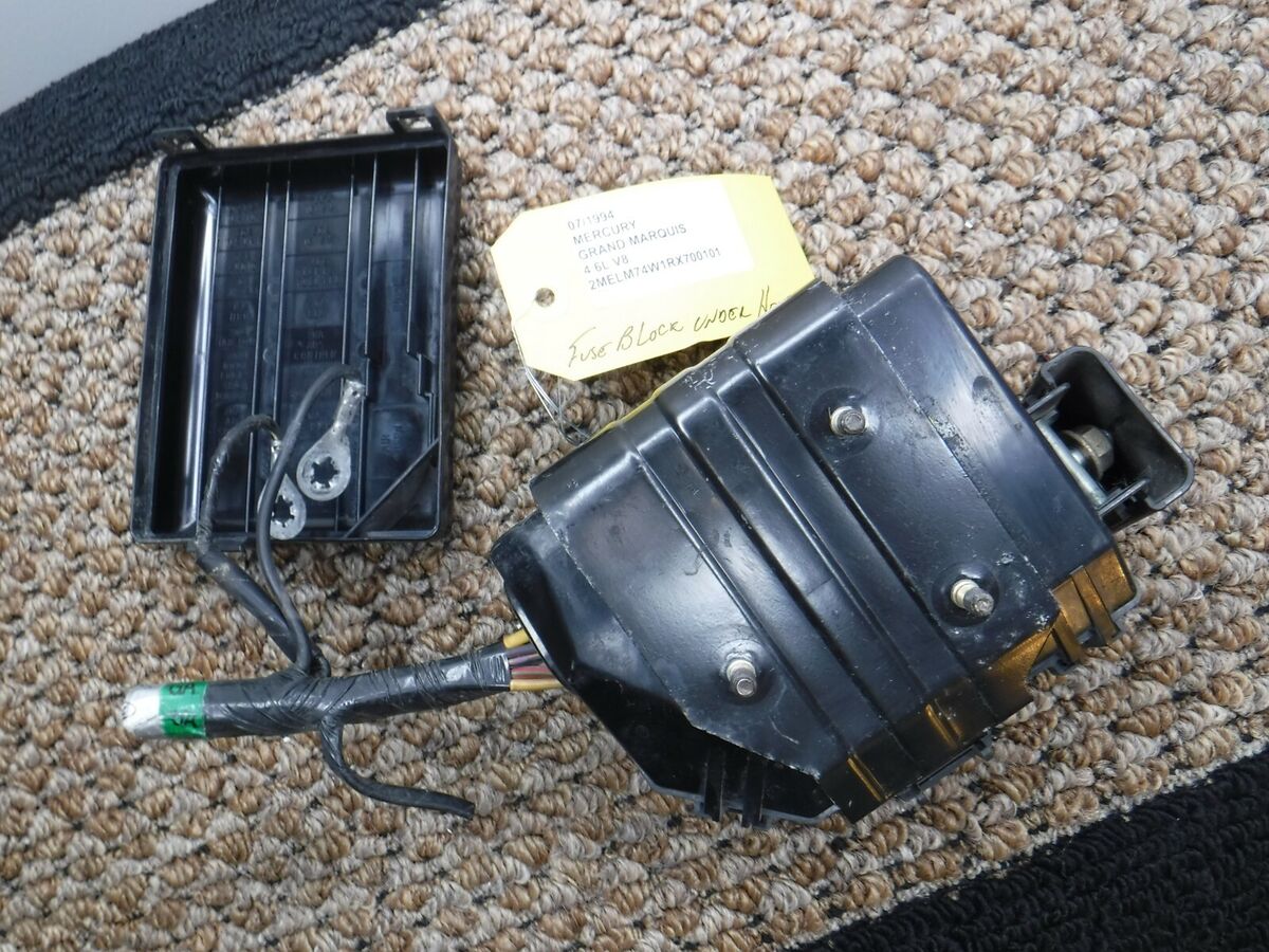 FUSE BOX UNDER HOOD 4.6L FITS 07/1994 GRAND MARQUIS A-26 | eBay FUSE BOX UNDER HOOD 4.6L FITS 07/1994 GRAND MARQUIS A-26 | eBay