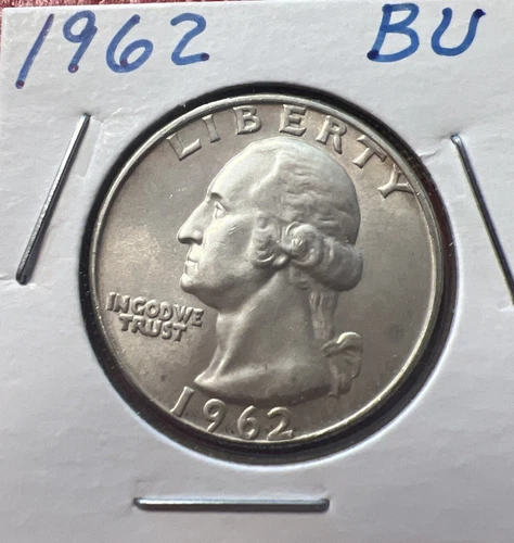 1962 25C Washington Quarter BU Silver