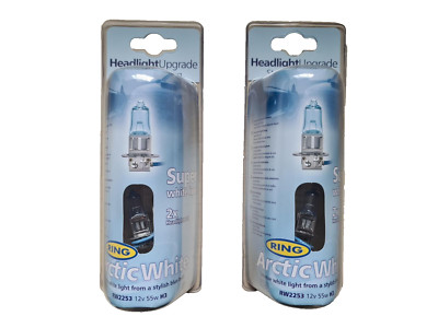 4 Stück H3 Arctic White Halogen 12V 55W Fernlicht Lampen Autolampen Glühbirnen