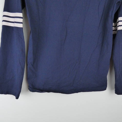 True Religion T Shirt Girls XL (16) Blue Long Sleeve Stars Logo 100% Cotton Tee - Picture 9 of 13