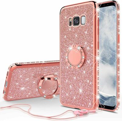 Glitter Galaxy S8+ Phone Case Samsung Galaxy S8 Plus Case Glitter