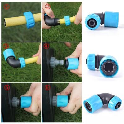 Water Connector Water Hose Elbow Faucet Joint Garden Irrigation Hose Adapte R6B4