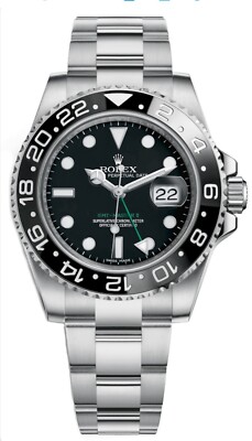Rolex GMT-Master II 126713GRNR Gold and Silver Jubilee Bracelet with Black Bezel