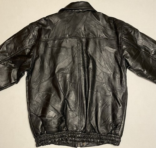 Vintage HARRAHS Casino Black Leather Jacket size 2X - Picture 17 of 20
