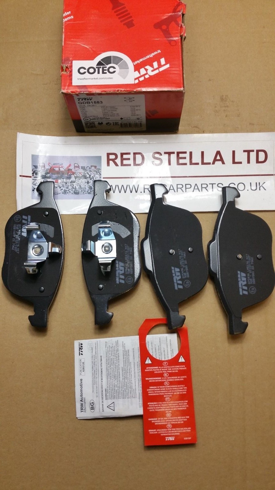 TRW FRONT Brake Pads FORD FOCUS CMAX KUGA MAZDA 3 / 5 VOLVO C30 V40 V50 eBay