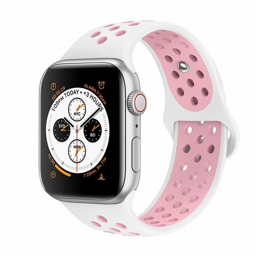 Correa de silicona deportiva para Apple Watch 8 7 6 5 4 3 2 1 SE 38/40/41/42/44/45 - Imagen 14 de 47