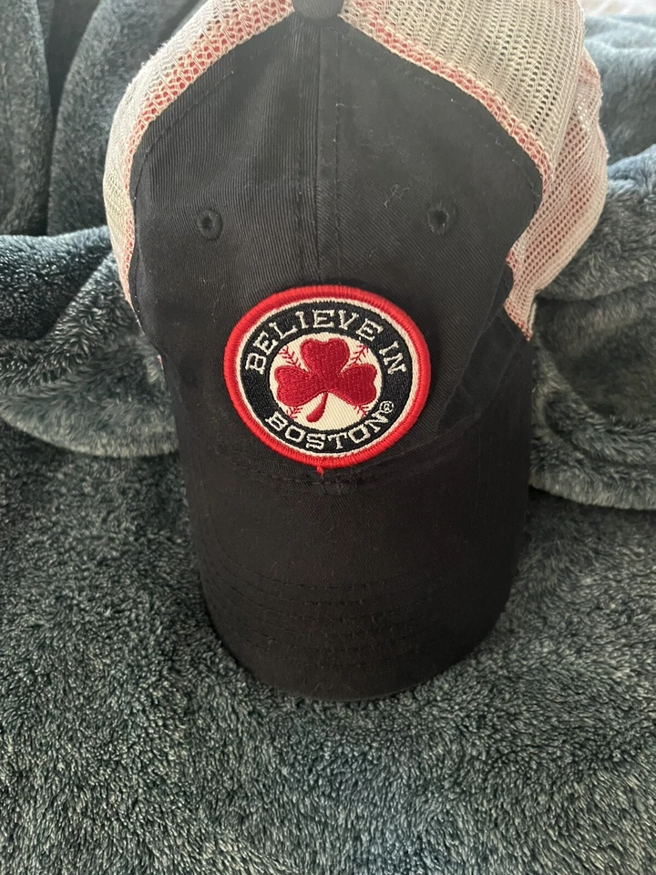 New England Believe in Boston City Pride Truckers Hat Cap Sticker Decal Lot - Image 3 of 4