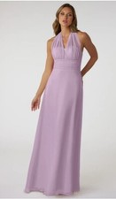 Azazie Bridesmaid Dress Wisteria A-line Convertible Chiffon