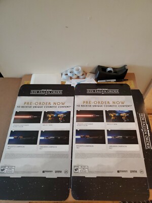 Promotional Display Boxes Star Wars Jedi Fallen Order (Lot of 2) 11''×15''