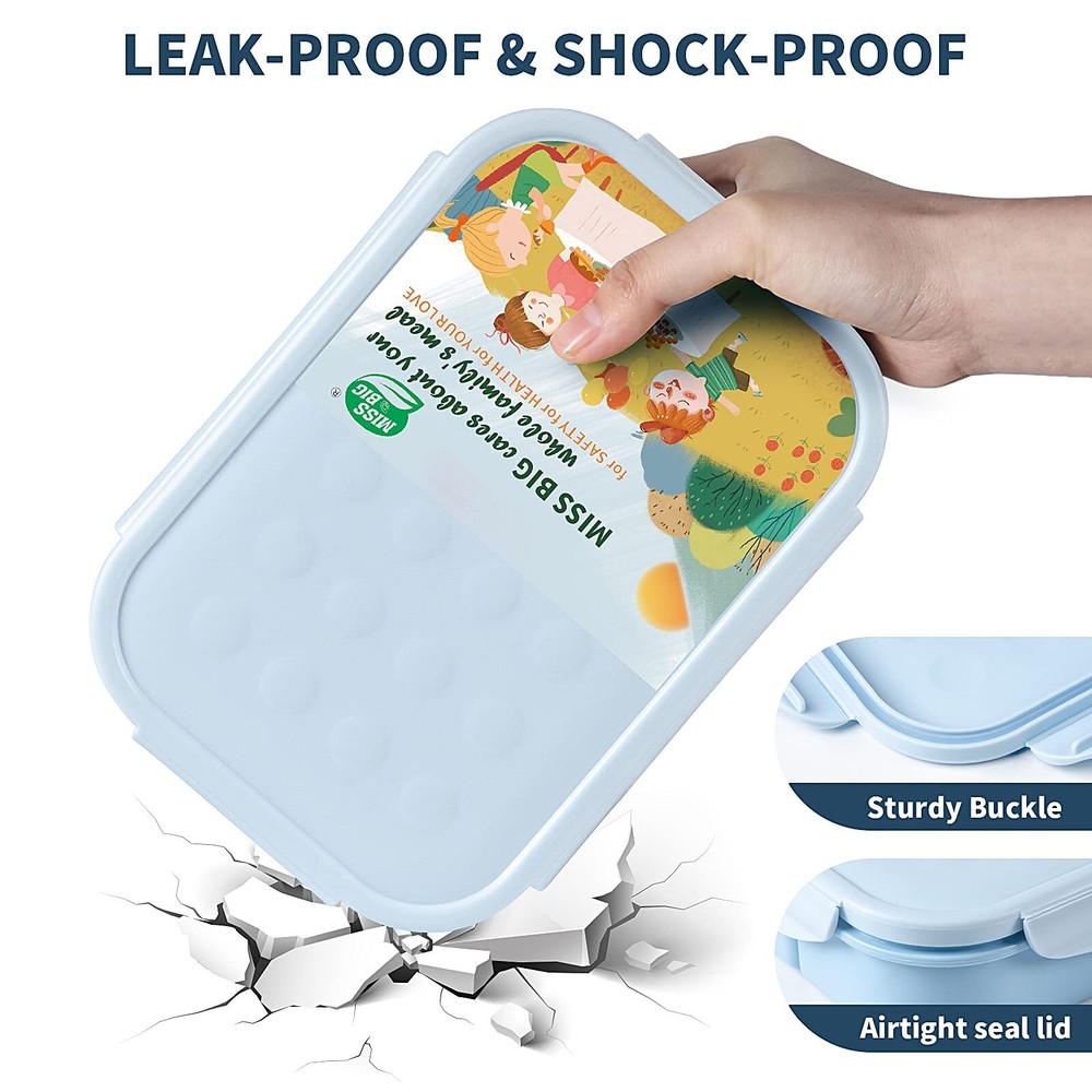 Bento Box For Kids Leakproof Lunch Container Ideal For School Meals