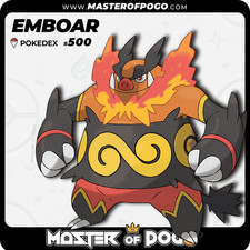 ✅ TRADE - Complete POKEDEX 🟥 | #500 - EMBOAR · Pokémon GO