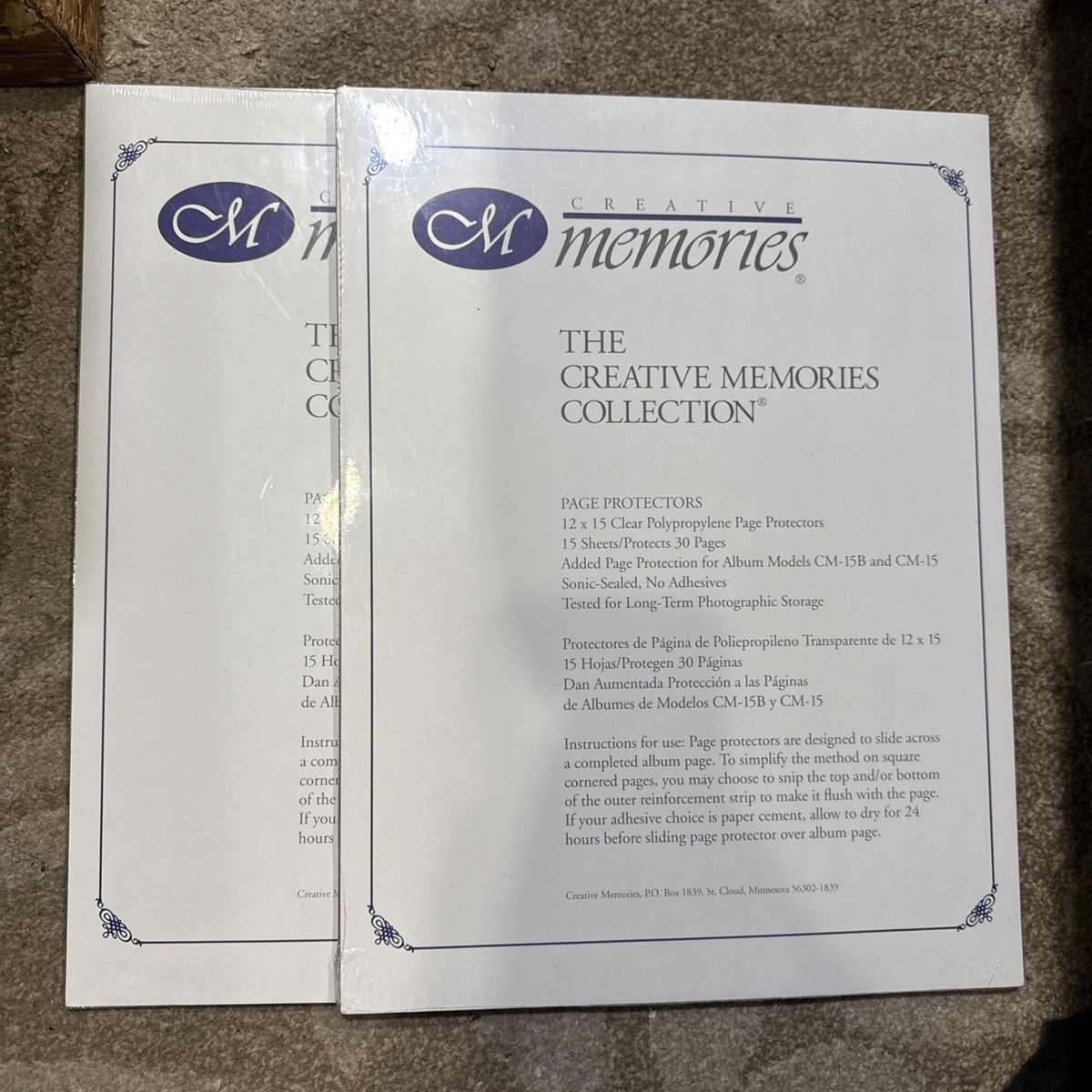 New Lot of 2 Packages - CREATIVE MEMORIES 12x15 Scrapbook Album