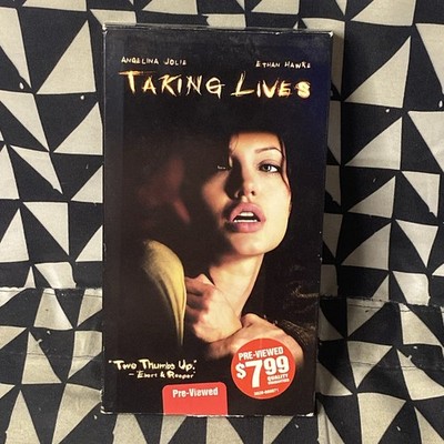 Taking Lives VHS 2004 Angelina Jolie, Ethan Hawke Former Blockbuster Rental