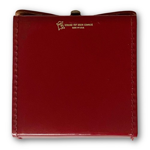 Juego de ajedrez estrella marca vintage tablero magnético de viaje y estuche de cuero rojo - Imagen 11 de 16
