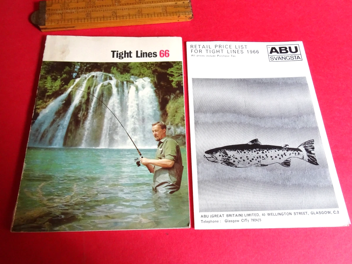 Album Bibi Catalogue De Pêche Vintage ABU Tight Lines 1982 (version Slim) - 95 Pages, Bon état Catalogue Pêche ABU Tight Lines 1982