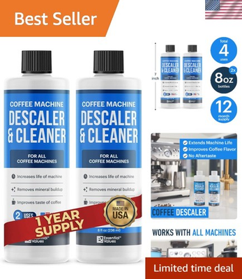 #ad Universal Coffee Machine Descaling Solution 16oz BPA Free Cleaner 4 Uses $23.99