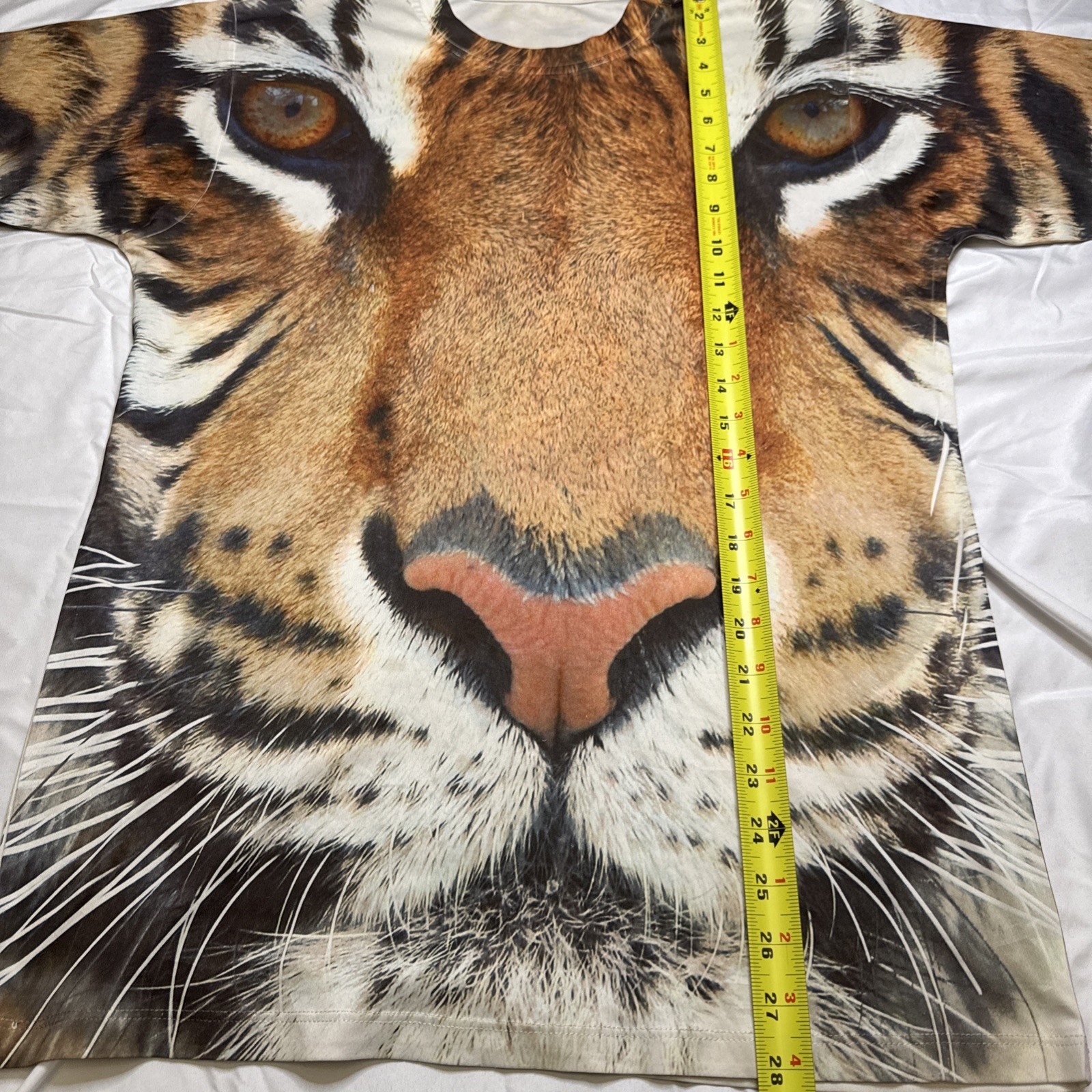 *Get A Life*  Tiger Double Sided Print Graphic T Shirt Size Medium image 4