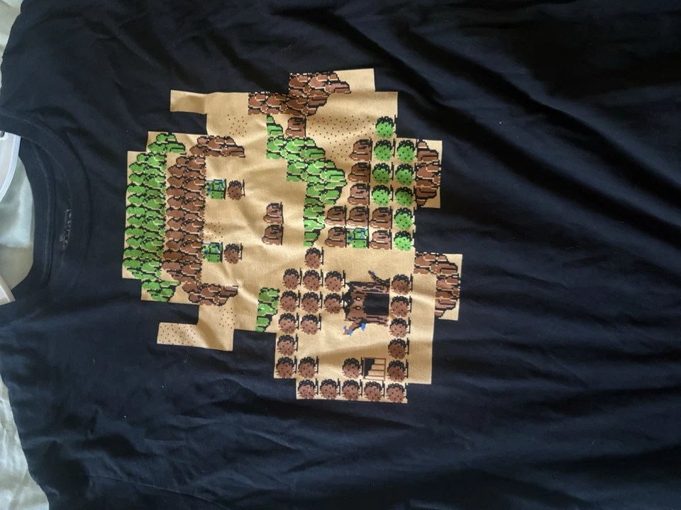 Legend of Zelda Link Mapa de 8 bits para hombre Talla XL Camiseta Botín Lootcrate Foto 2 de 4