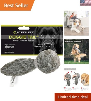 Doggie Tail Toy - Plush, Battery Operated, Wiggles & Barks for Endless Fun