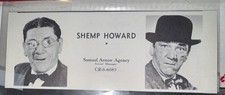 Shemp Howard Rare Advertisement 1945 Samuel Arnow Agency Artist’s Manager