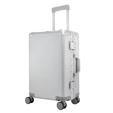 Aluminum Frame Luggage with No Need to Check in, Hardside Suitcase with Spinn...