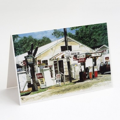 Caroline's Treasures Garcia's Grocery Store Greeting Cards Pack 8 8130GCA7P