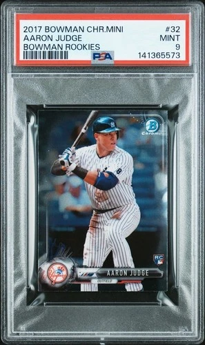 2017 Bowman Chrome Mini AARON JUDGE Rookie RC #32 PSA 9