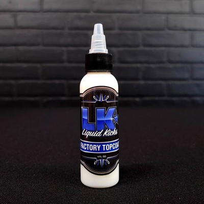 Liquid Kicks Leather and Canvas Top Coat Factory Finish 2 Ounce