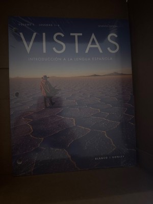 Spanish textbook- Vistas 7th edition introduction a la lengua español volume 1