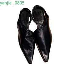 Women's Slippers Flat Pointed Toe Slingback Shoes Mules Casual Summer Fashion OL