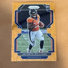 2021 Panini Prizm - Rookie Javonte Williams #345 Orange Disco Prizm (RC)