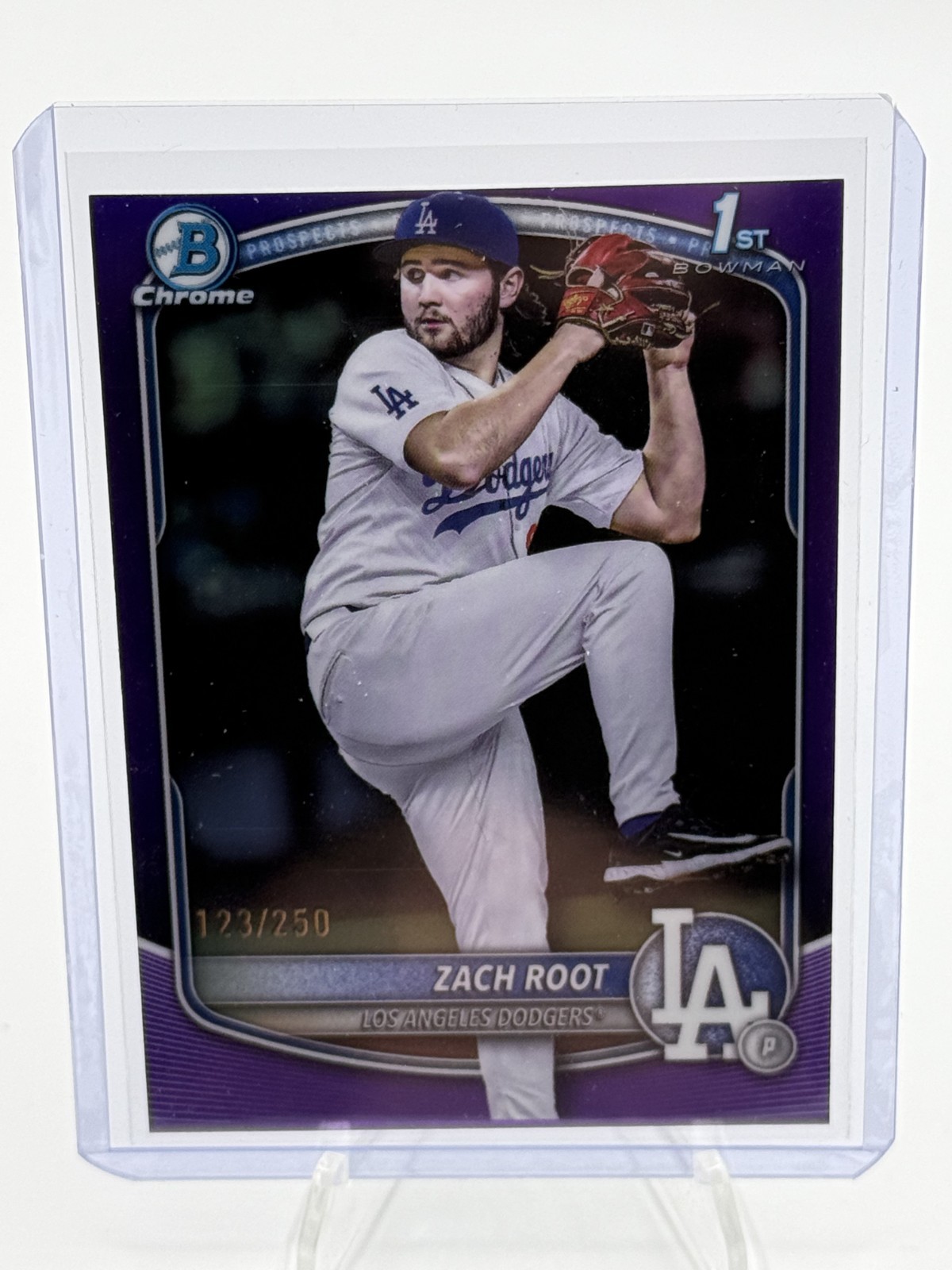 2025 Bowman Draft - Chrome Zach Root #BDC-22 Purple Refractor /250 (RC)