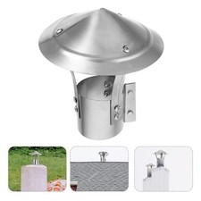 Stainless Steel Chimney Cover Round Chimney Cap Flue Stove Cap Rooftop
