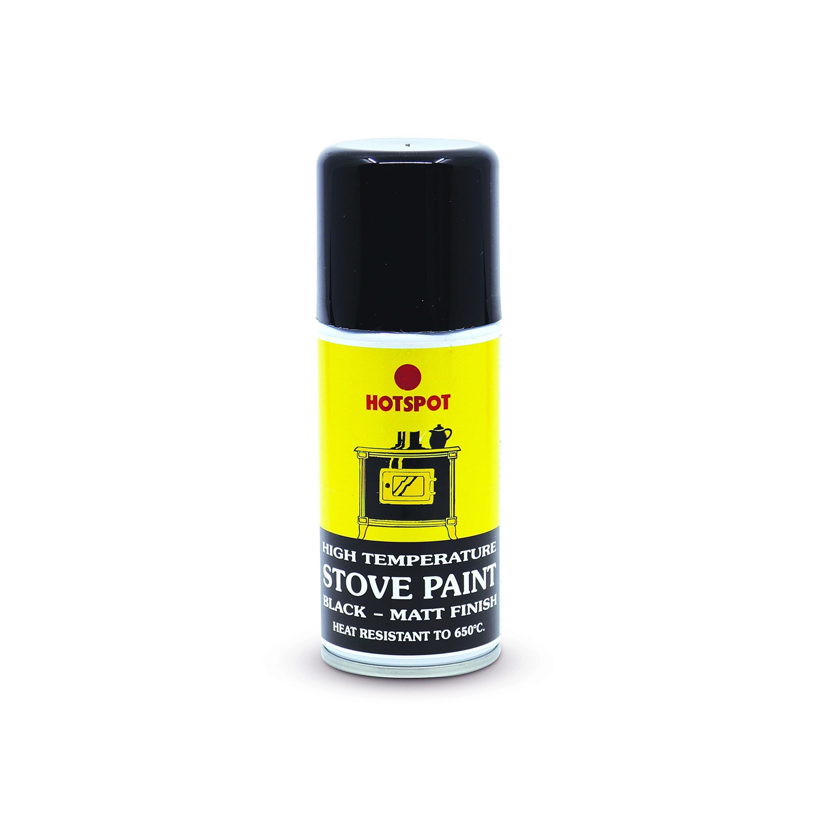 Hotspot Stove Paint Matt Black 150ml Aerosol - High-Temperature Resistant