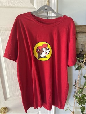 Bucees Shirt Mens Extra Large XL Red Logo Funny Casual