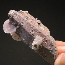 Natural Crystal Shimmer Quartz w/Petal Calcite Fluorescent Specimen Reiki #I23