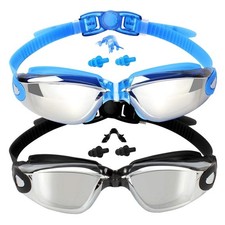 Swim Goggles 2 Pack Anti Fog Adult Men Women Youth Kids Swimming